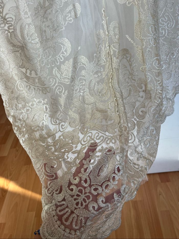 Robe de soirée Chi Chi London ivoire broderie écru - photo numéro 5