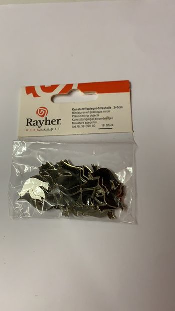 Rayher miniatures en plastique miroir scrapbooking