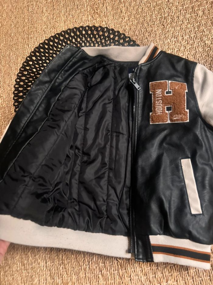 Bombers noir blanc camel - photo numéro 2