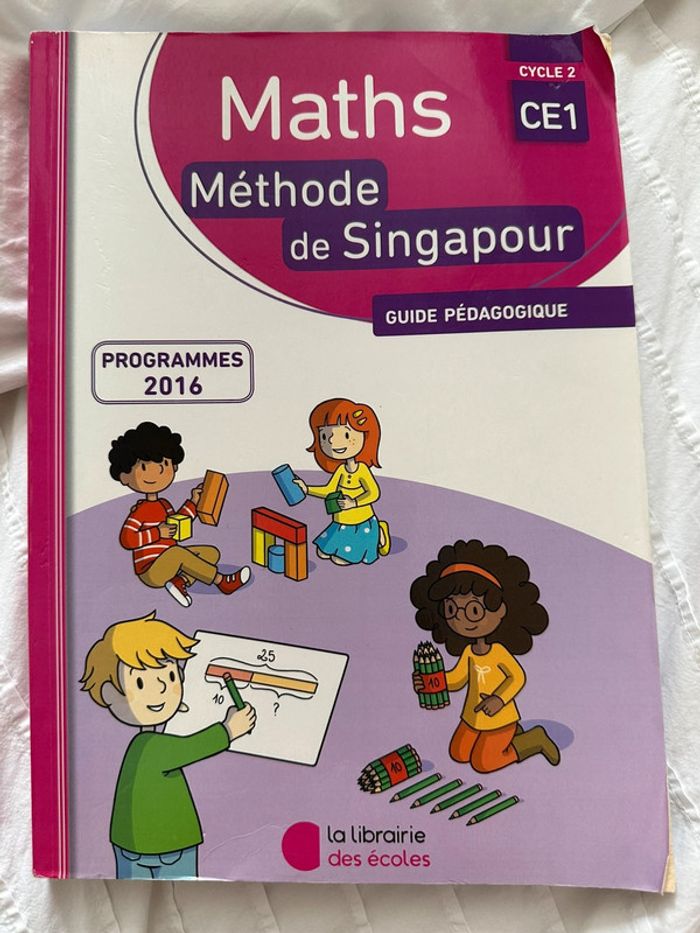 Méthode Singapour maths ce1 cycle 2 guide pédagogique 📚