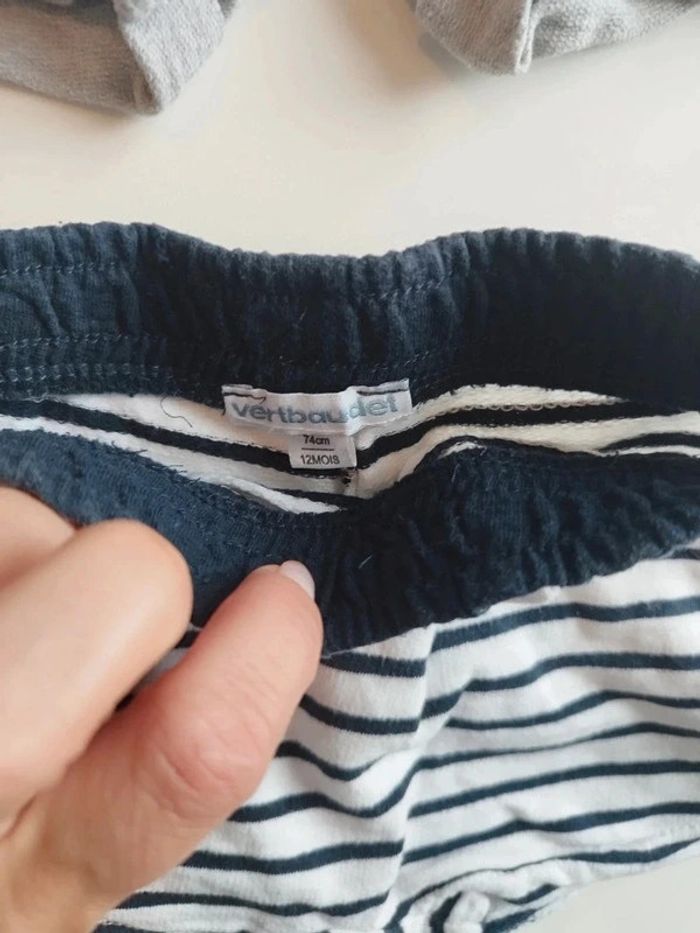 Lot shorts bébé garçon 12 mois - photo numéro 5