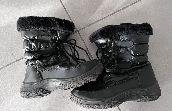 Bottines chaude après-ski fille taille 33 hiver - photo numéro 3