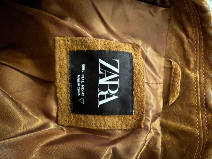 Veste perfecto en cuir homme Zara taille L - photo numéro 5