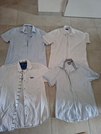 Lot de 4 chemises manches courtes