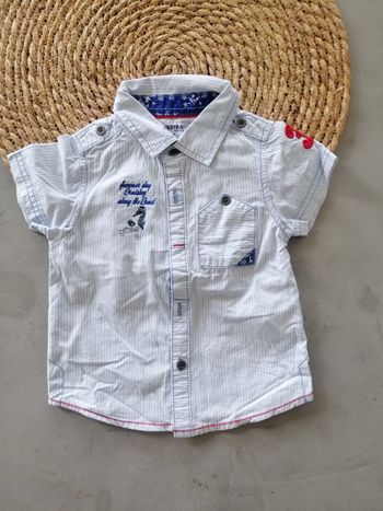 Chemise manques courtes comme neuve 6 mois Orchestra