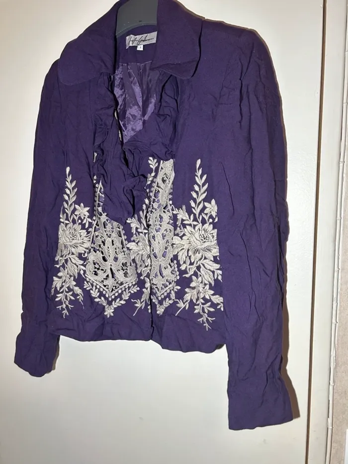 Blazer jeff gallano vintage en viscose - photo numéro 2