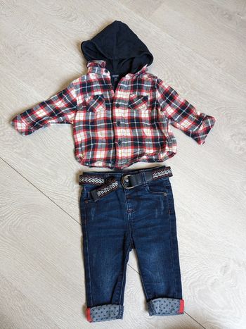 Ensemble bébé Garçon 6 mois jean et chemise