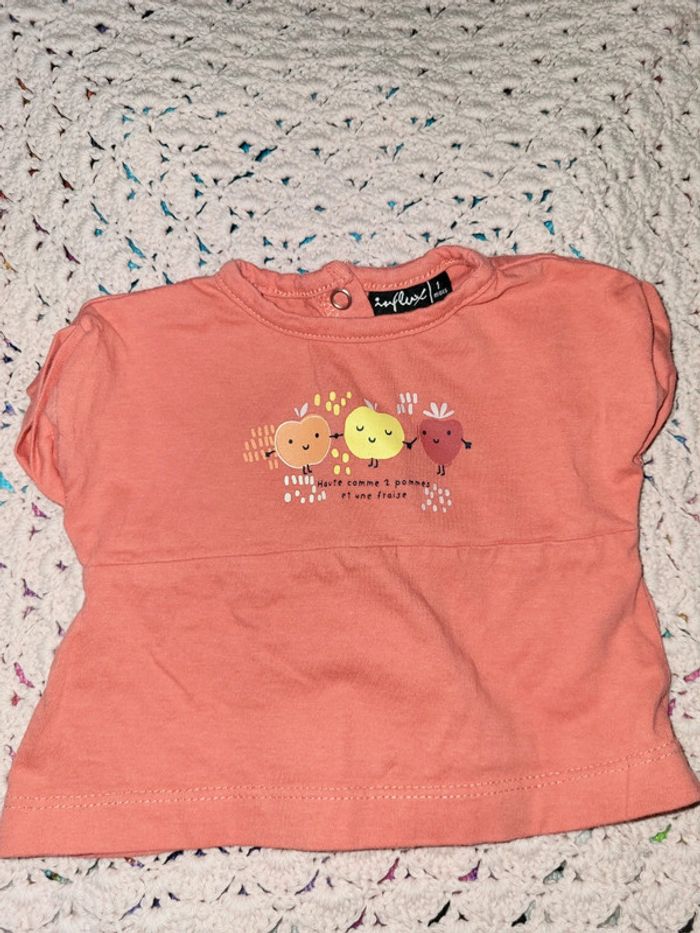 Tee-shirt manche courte 1 mois - photo numéro 6