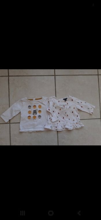 Lot de 2 tee-shirts manches longues