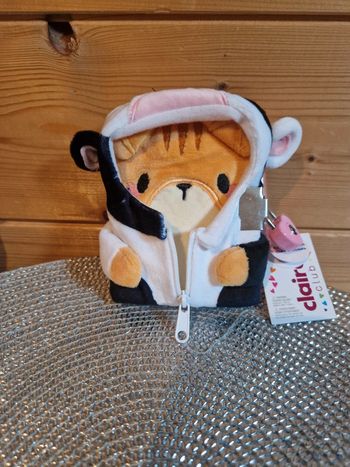 Journal en peluche tigre avec costume de vache