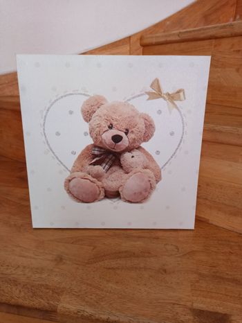 Cadre ourson 28x28cm