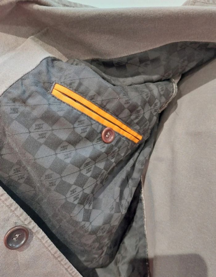 Veste en coton marron beige taille 48 - photo numéro 7