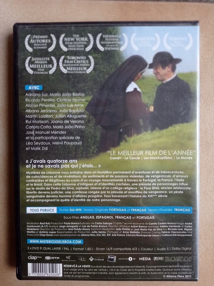 DVD "Mystères de Lisbonne" - photo numéro 2