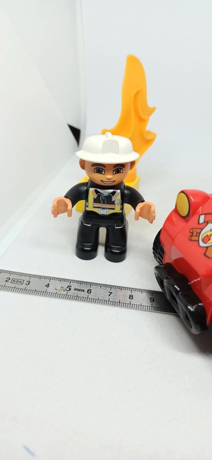 Véhicule quad de pompier lego duplo avec feu - photo numéro 8