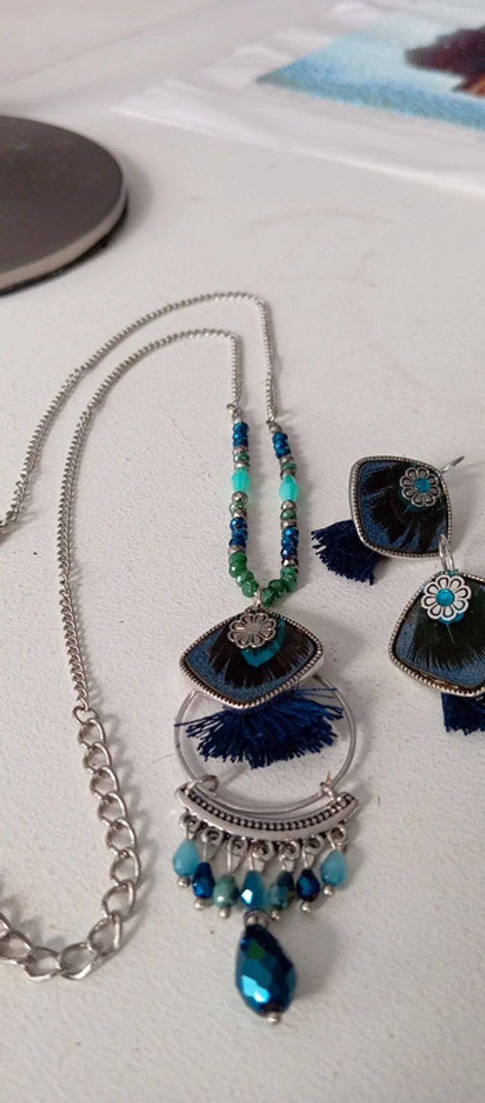 Parure breal collier + boucles d'oreilles - photo numéro 2