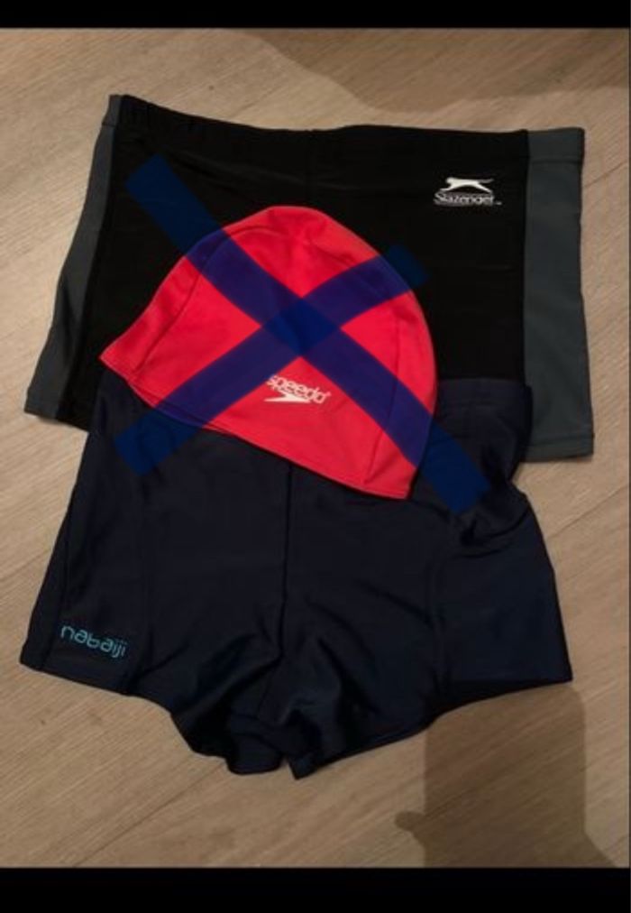 2maillot de bain short garcon nabaiji et slazenger