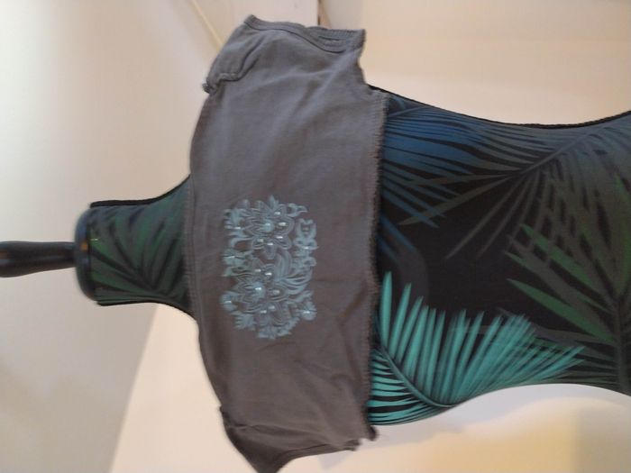 Gilet couvre épaule gris coton 5 ans - photo numéro 6