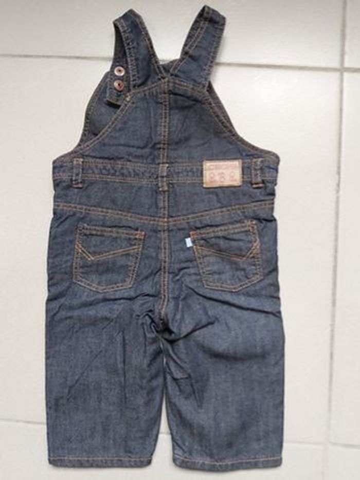 Salopette en jeans 6 mois - photo numéro 3