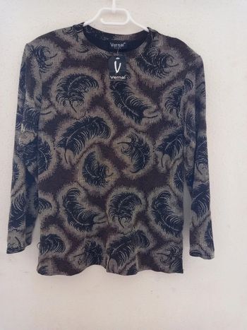 Haut à manches longues et motifs T : Xl