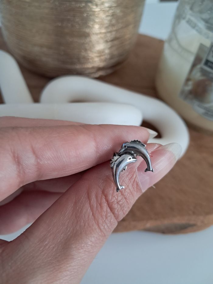 Boucles d'oreilles dauphin - photo numéro 3