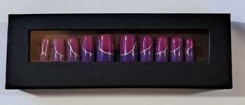 Press on nails violet