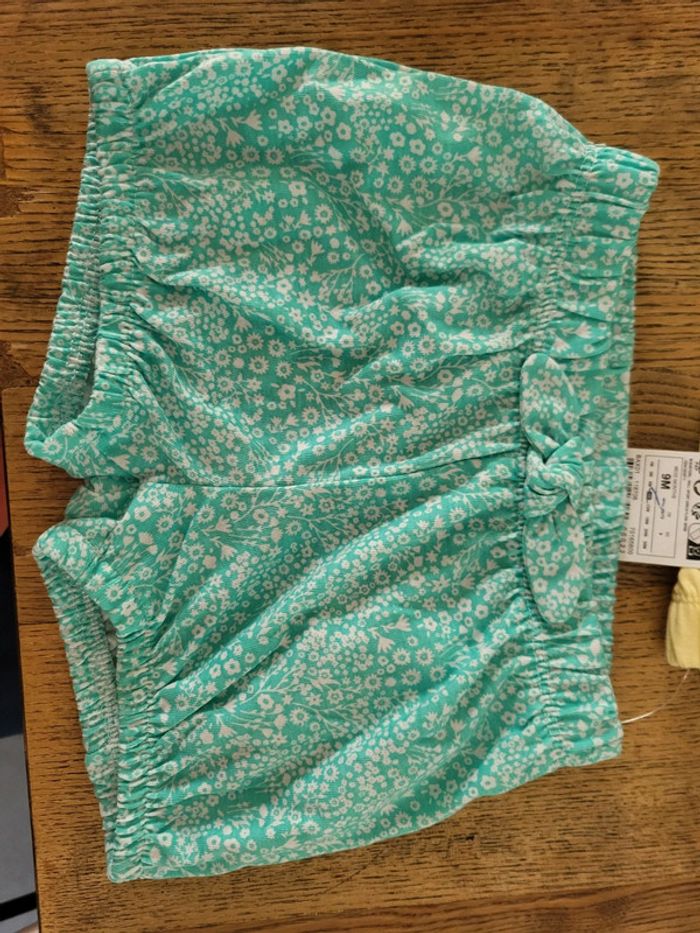 Lot de 2 shorts fille 9 mois - photo numéro 4