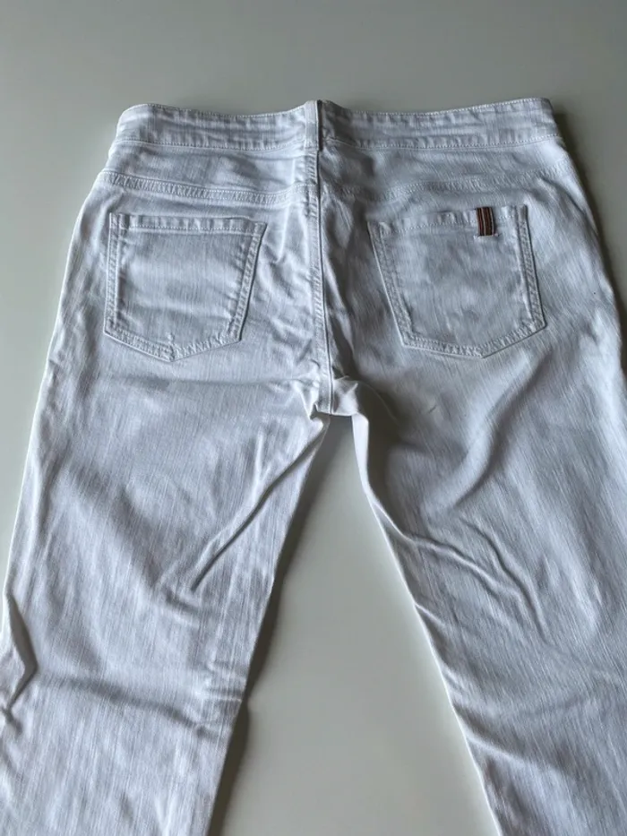 Jeans blanc notify coupe droite - photo numéro 5