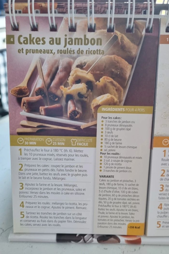 Livre chevalet Mes menus de fêtes - photo numéro 9
