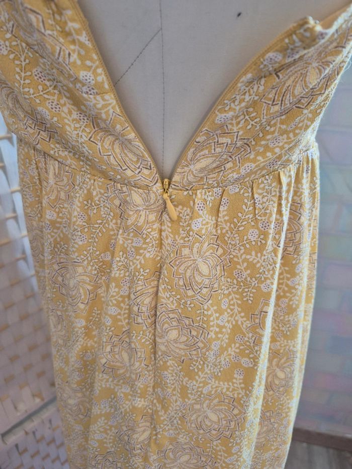 💕Jolie Robe d'été jaune à motif BZB - Bretelles fines - femme TS/ 36 💕 - photo numéro 12