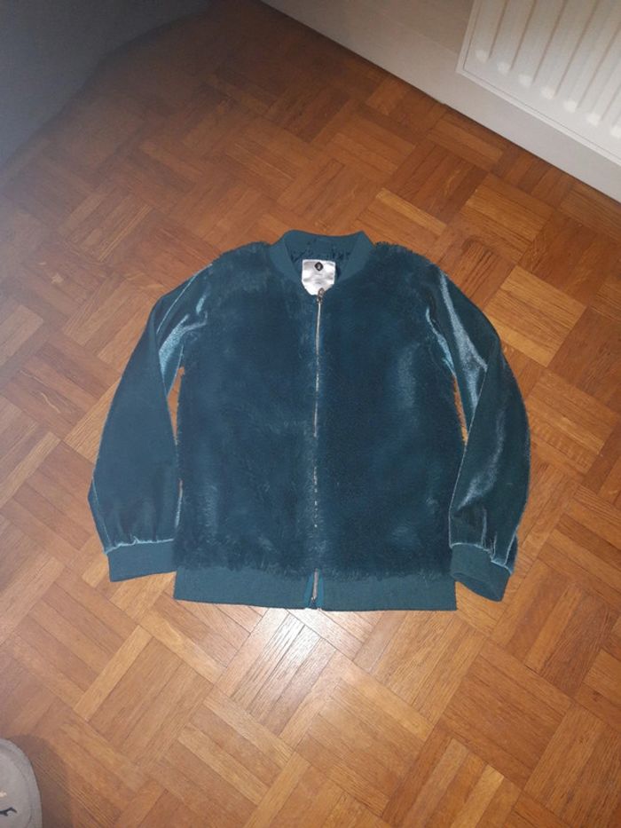 Veste mis saison velours 10 ans Z - photo numéro 2
