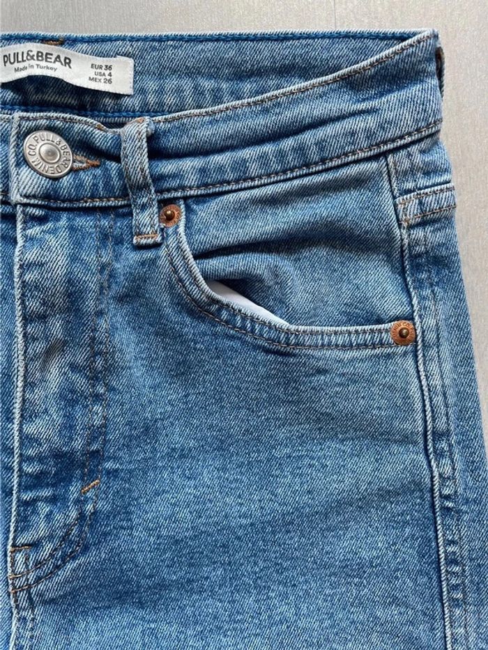 Jean droit taille haute Pull&Bear - T36 - photo numéro 3