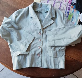 Veste blazer taille 3 bleu ciel