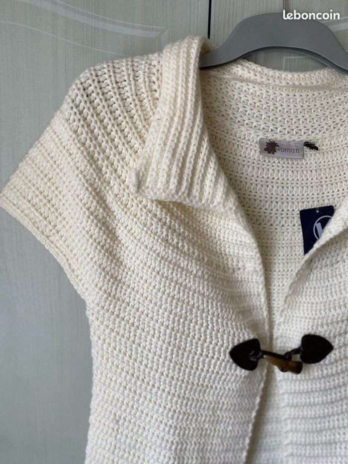 Gilet manches courtes - femme - taille M - photo numéro 5