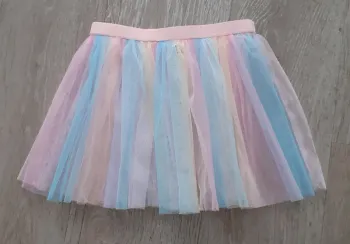 Jupe neuve en tulle multicolore