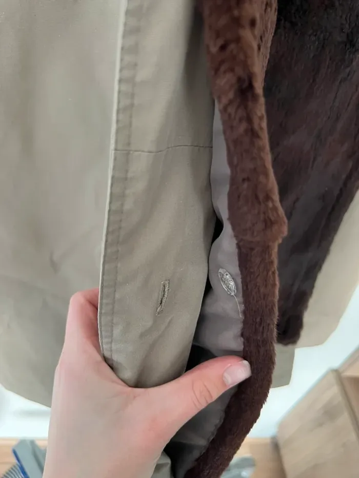 Manteau trench fourrure femme - photo numéro 3