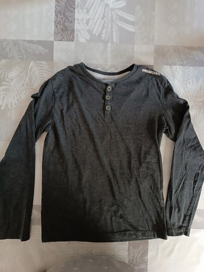 T-shirt manches longues gris