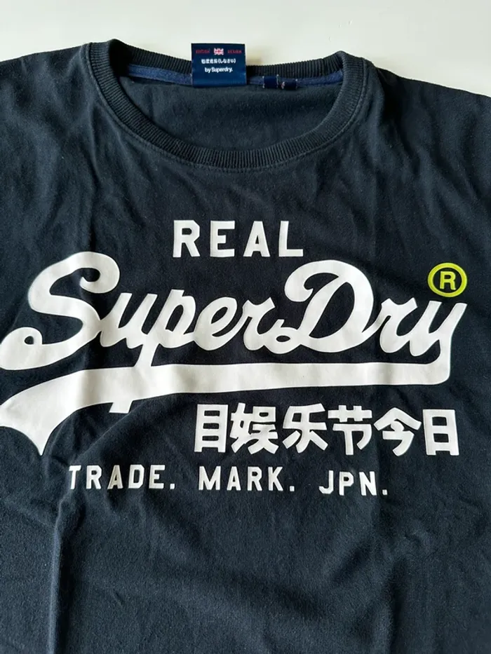 T-shirt bleu marine superdry - photo numéro 4
