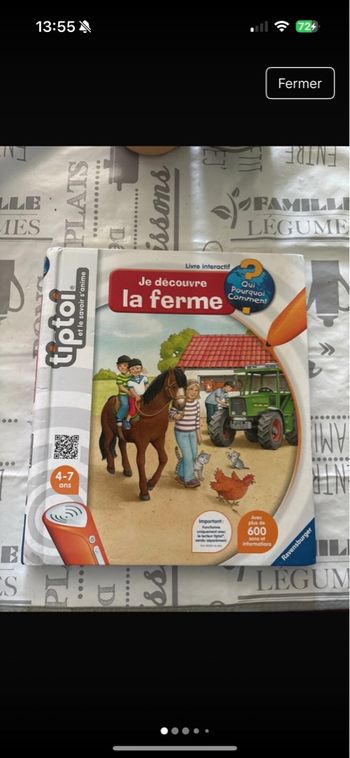 Livre tiptoi je découvre la ferme 