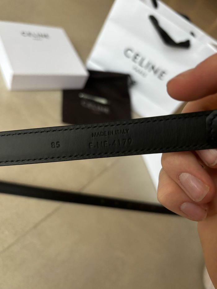 Ceinture Céline / femme / taille 85/ noir - photo numéro 6