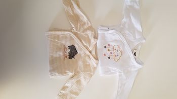 Lot 2 bodies manches longues 1mois