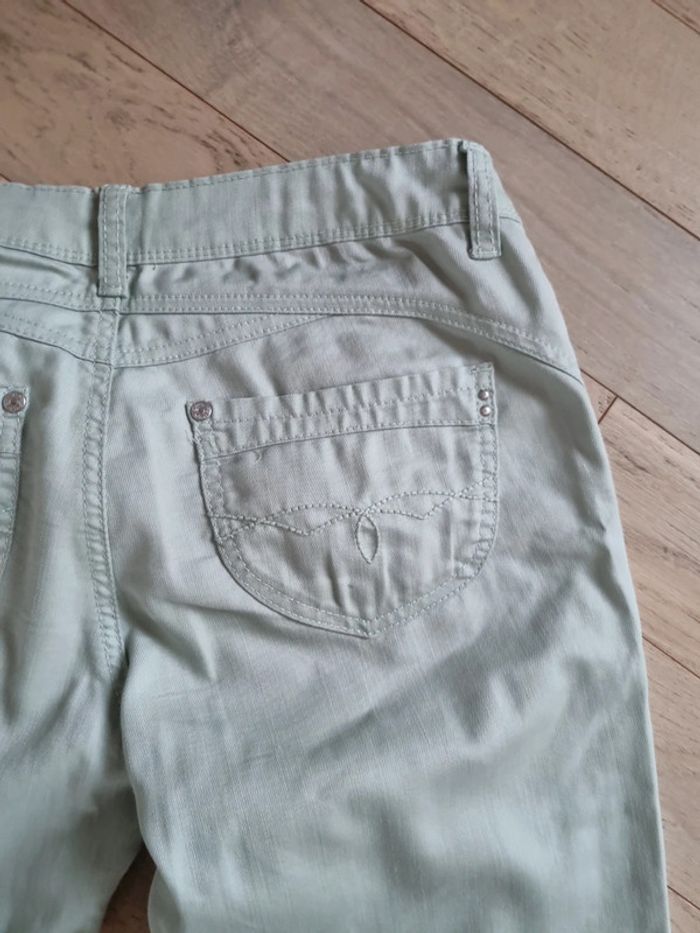 Pantalon  taille 38 vert amande - photo numéro 9