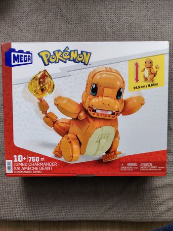 Pokémon salamèche géant mega  à assembler neuf sous blister