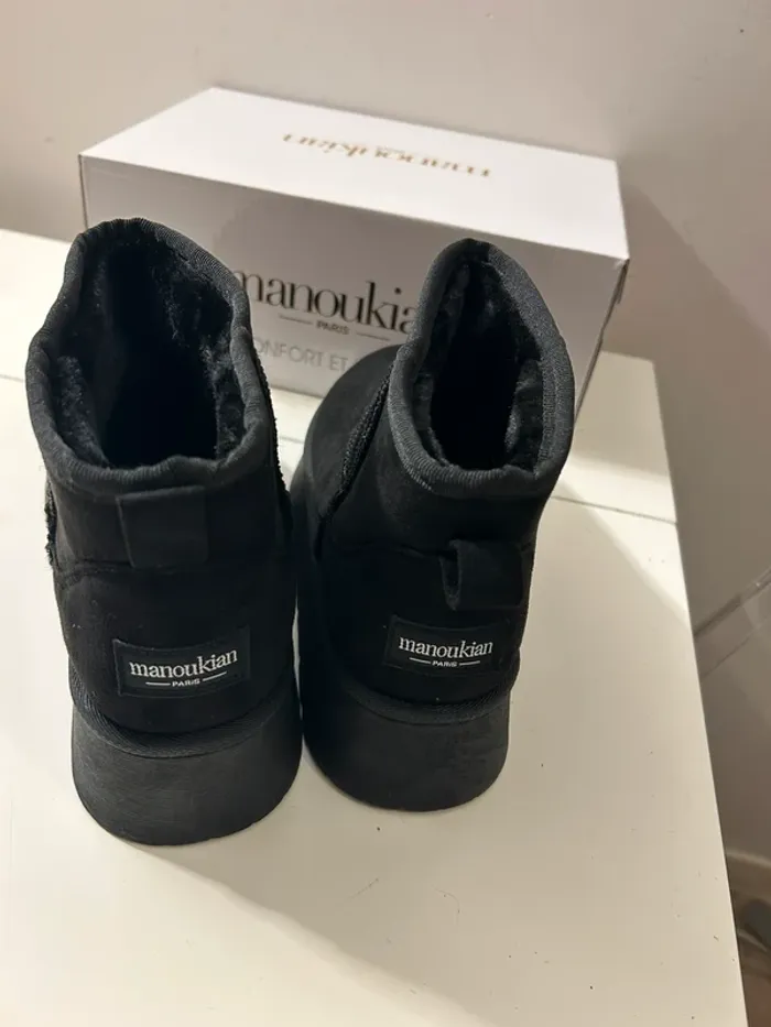 Alain Manoukian, bottes fourrées, noir pointure 37 neuf - photo numéro 9
