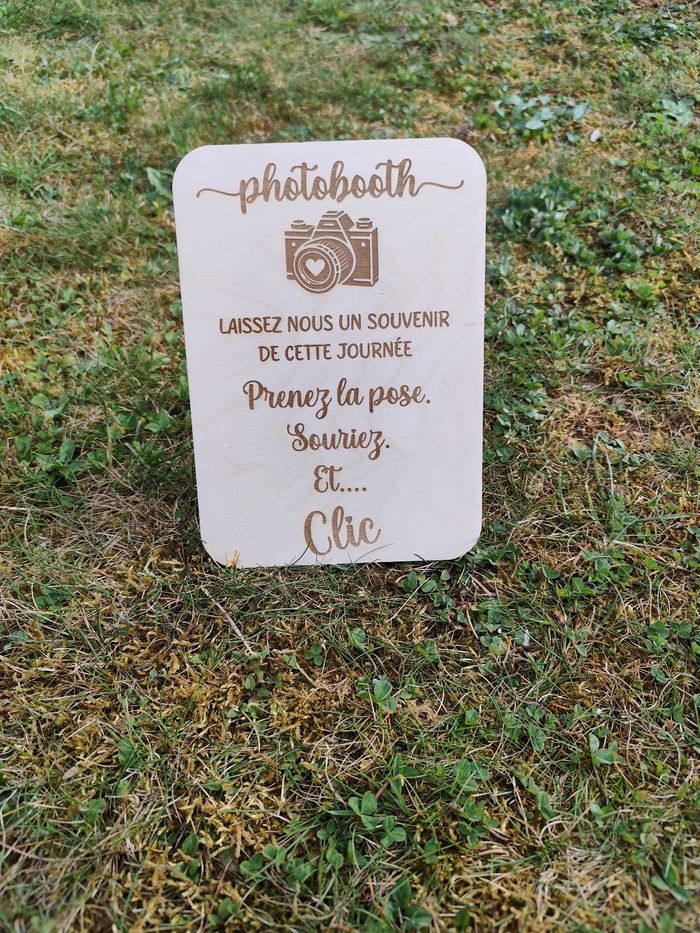 Pancarte mariage photobooth - photo numéro 3
