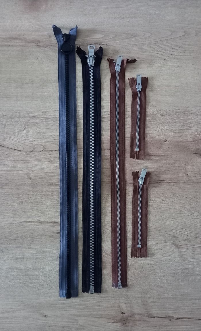 Fermetures éclairs " 5 pièces "