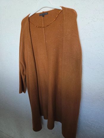 Gilet cardigan femme couleur camel