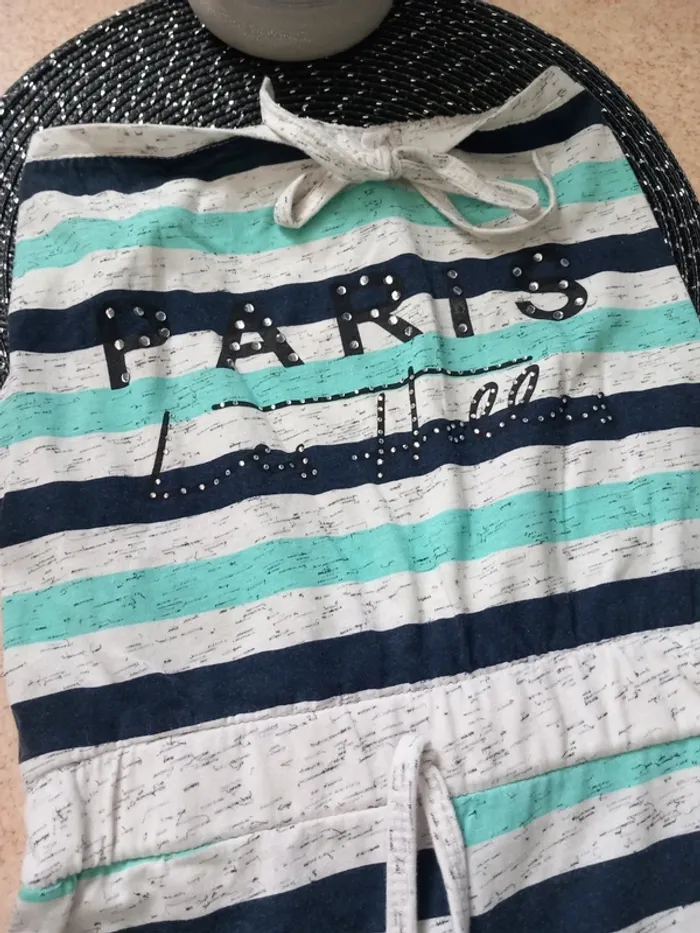 Combi-short fille rayée Happy Kids Wippa – 6 ans (116 cm) - photo numéro 2