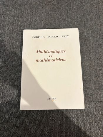 Mathématiques et mathématiques -Godefrey Harold Hardy