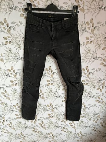 Jeans noir Maje destroye