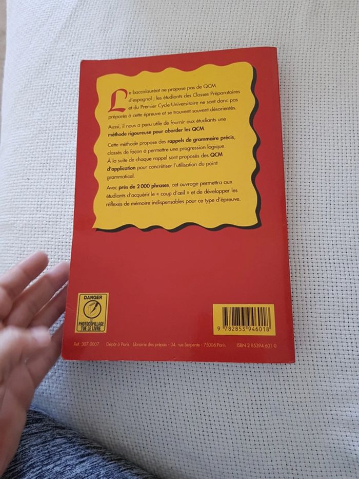 Grammaire et QCM d'espagnol - photo numéro 2